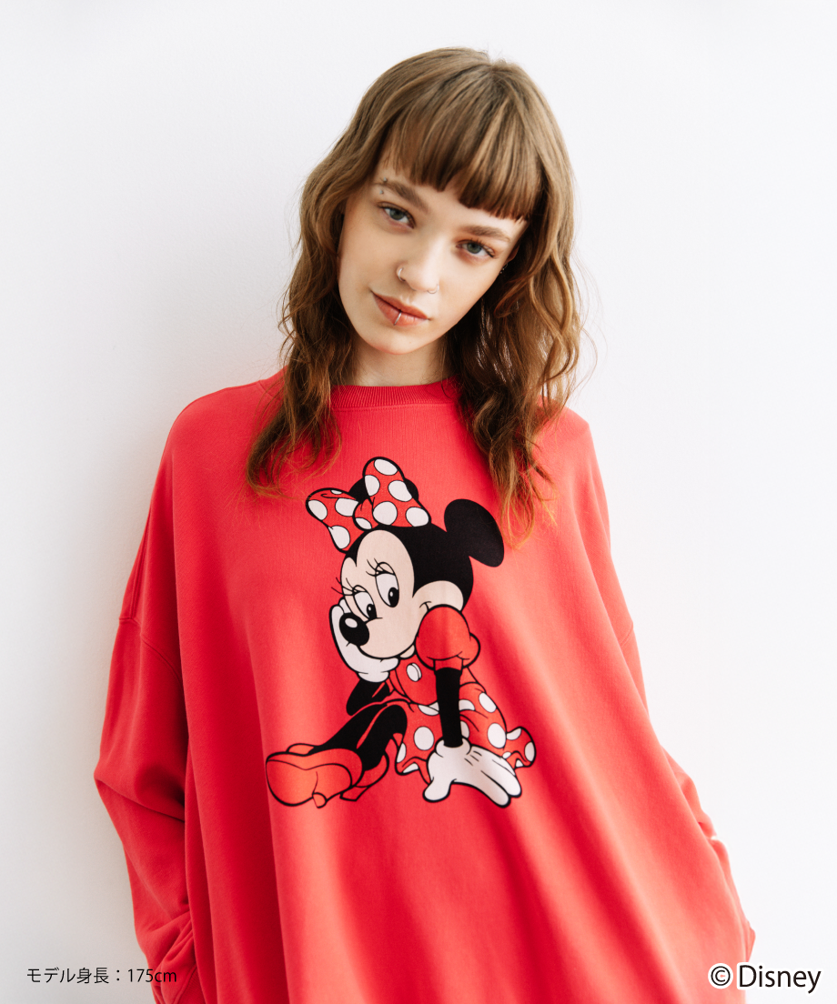 Disney / MINNIE SWEAT TOP【WCJ-TD-021RED】※1月下旬発売