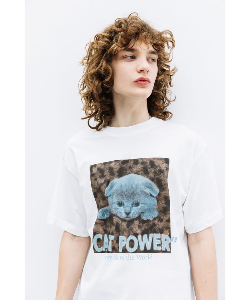 CAT POWER SS TEE【WCJ-LK-020WHT】 | WCJ OFFICIAL