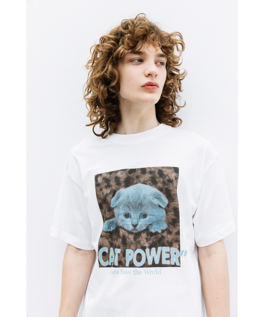 CAT POWER SS TEE【WCJ-LK-020WHT】 | WCJ OFFICIAL
