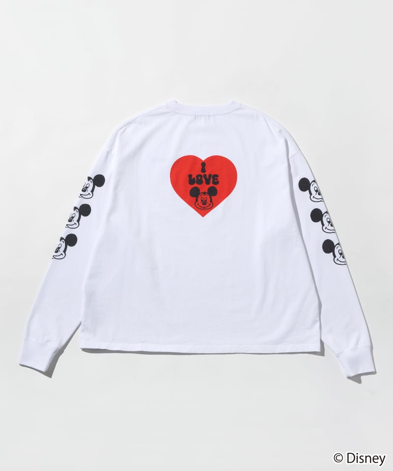Disney / I LOVE LS TEE【WCJ-TD-049WHT】 ※3月下旬発売予定