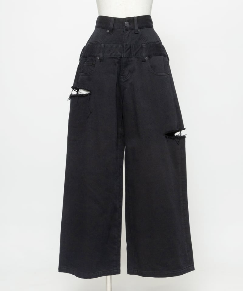 レイヤードパンツ【WCJ-GM-026BLK】 | WCJ OFFICIAL WEB STORE