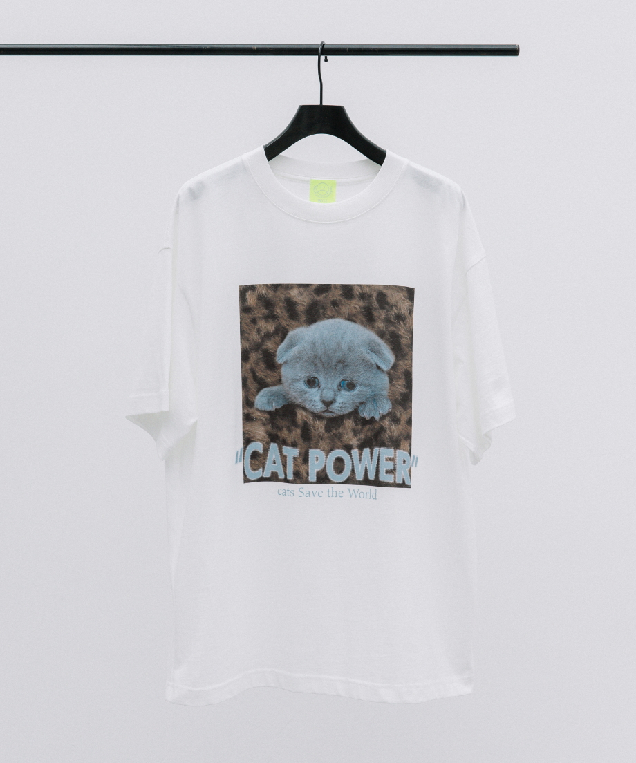 CAT POWER SS TEE【WCJ-LK-020WHT】 | WCJ OFFICIAL