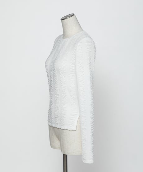ジャガードTOPS【WCJ-PP-125WHT】