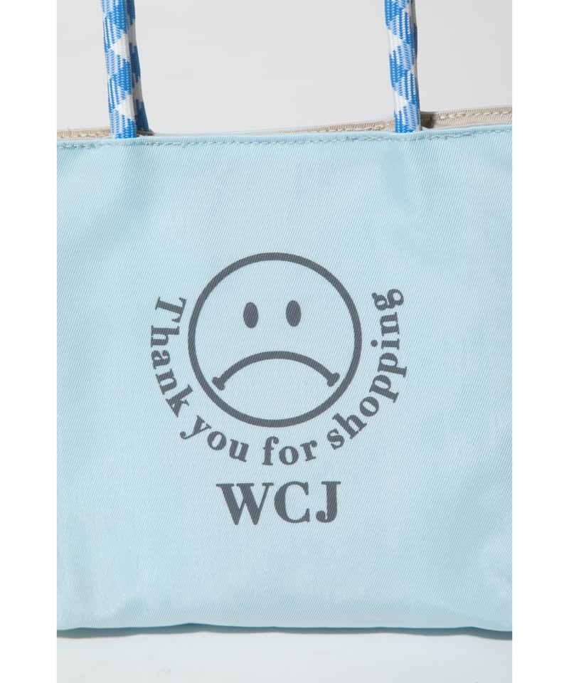 wcj 撥水　リバーシブル ボックストートバッグ(S) ブルーグレー 撥水】リバーシブルトートバッグ（S）【WCJ-TB-016SAX-BEG