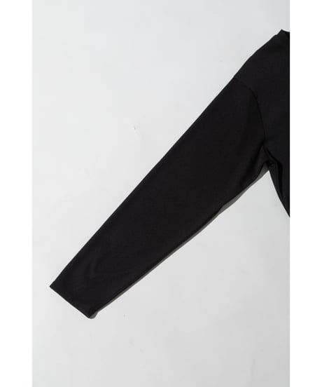 【速乾】【防シワ】オーバーサイズアウトシームカットソー【WCJ-PP-122BLK】