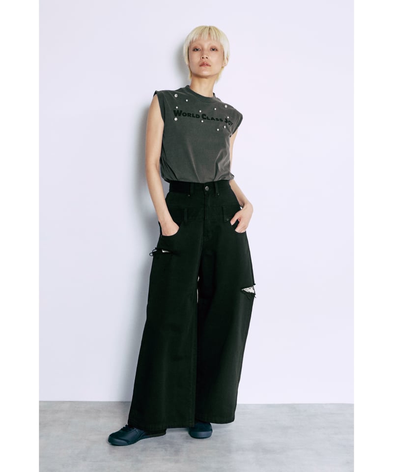 レイヤードパンツ【WCJ-GM-026BLK】 | WCJ OFFICIAL WEB STORE