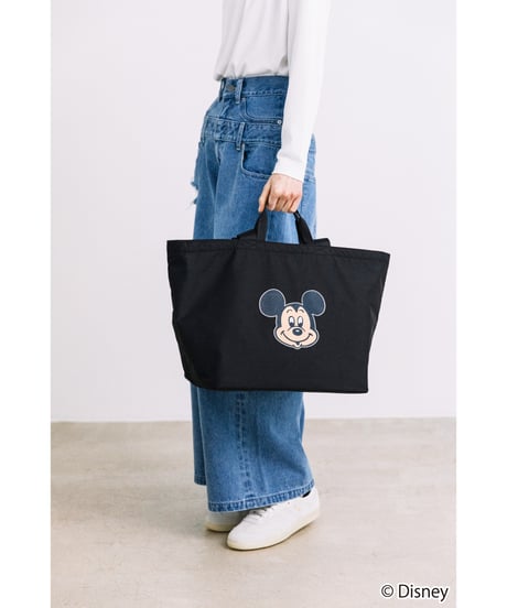 【撥水】Disney / TOTE BAG(ミッキー)【WCJ-TD-007BLK01】