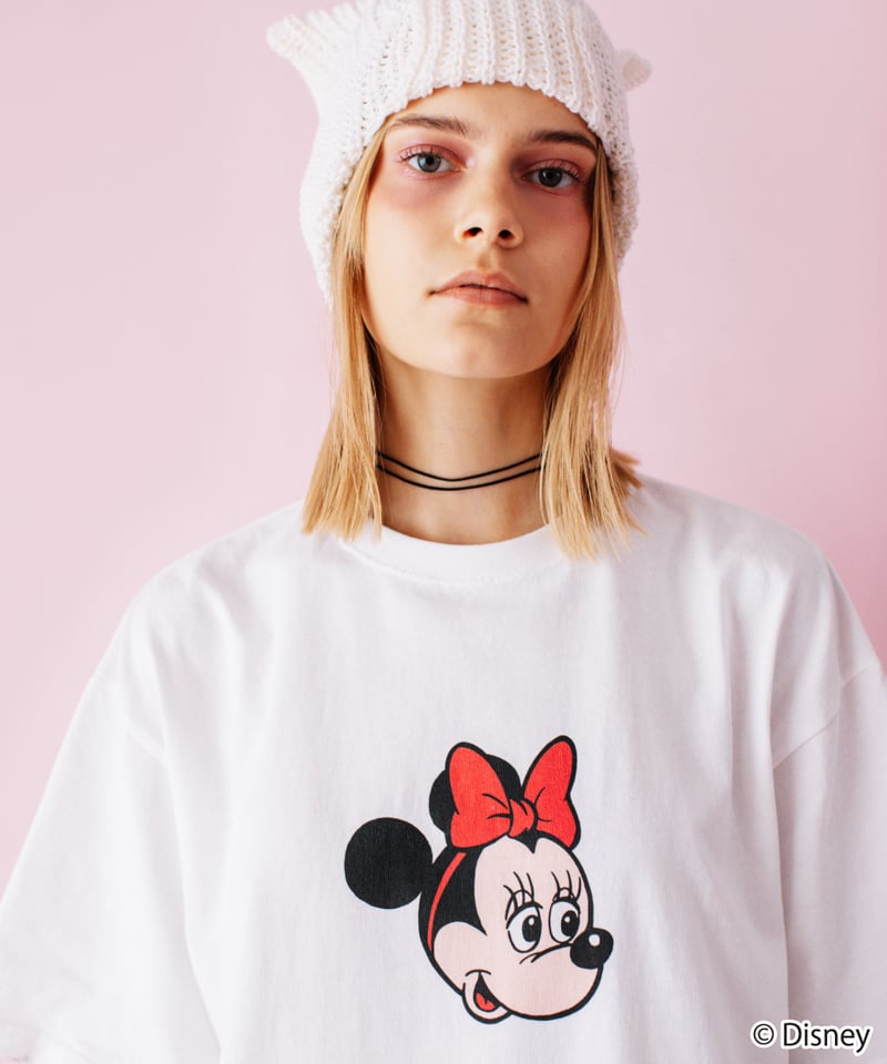 Disney / OVER DYE SS TEE(ミニー)【WCJ-GC-027WHT02】 Disney / OVER DYE SS TEE(ミニー)【WCJ-GC-027WHT02】
