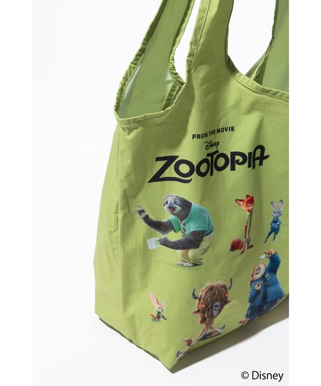 【撥水】Disney / Zootopia 膨張エコバッグ【WCJ-TD-043GRN】