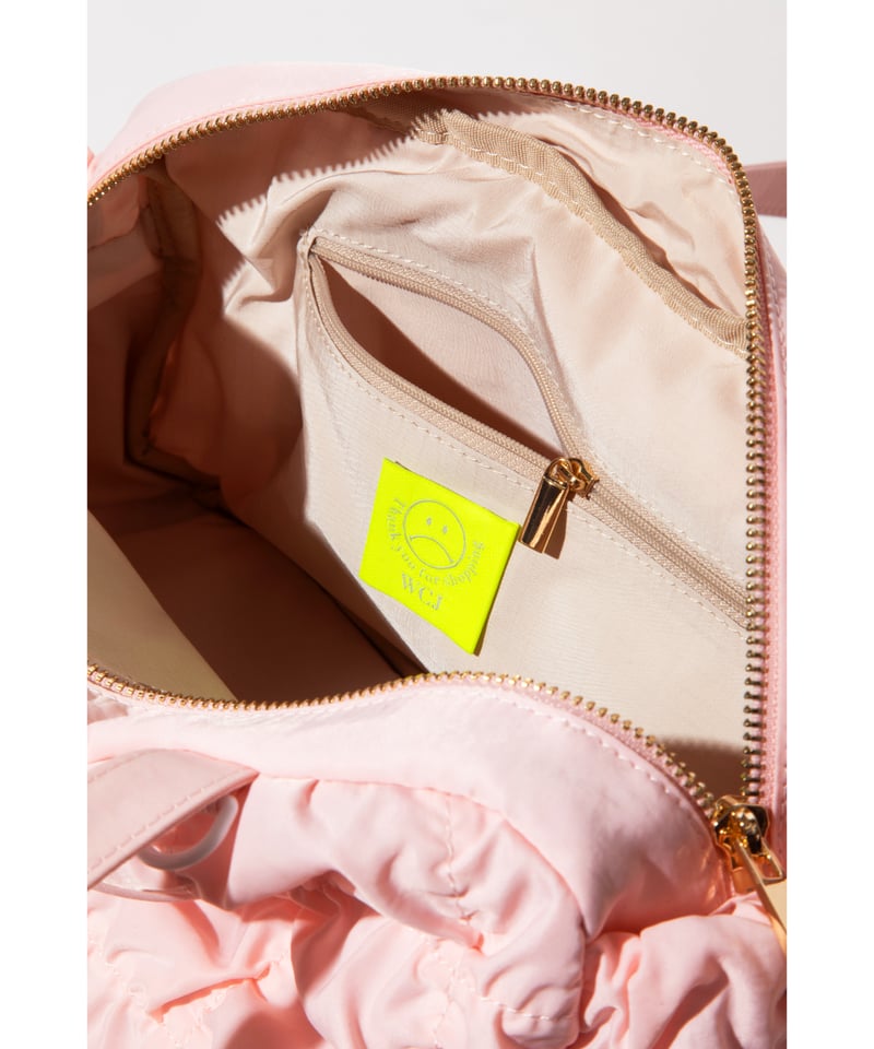 撥水】ギャザーバッグ【WCJ-QU-119BEG】 撥水】ギャザーバッグ【WCJ-QU