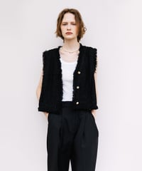 フリンジベスト【WCJ-TA-016BLK】