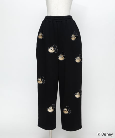 Disney / EMBROIDERY SWEAT PANTS(ミッキー)【WCJ-TD-045BLK01】