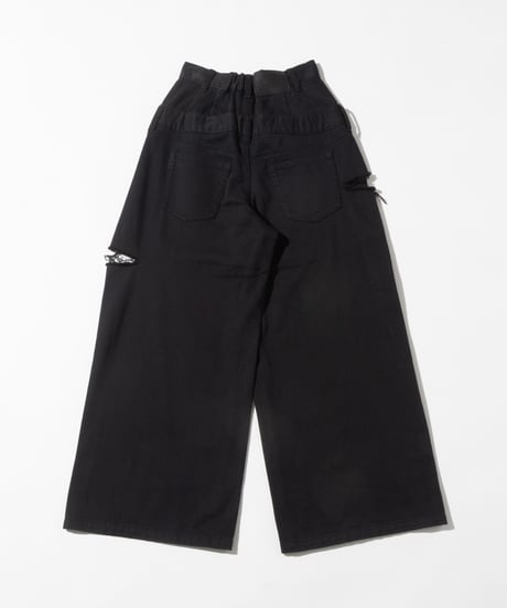 レイヤードパンツ【WCJ-GM-026BLK】
