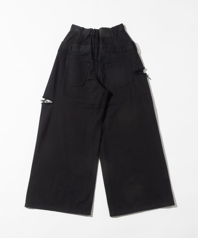 ansdotsloevner レイヤードパンツ レイヤードパンツ【WCJ-GM-026BLK】 | WCJ OFFICIAL WEB STORE