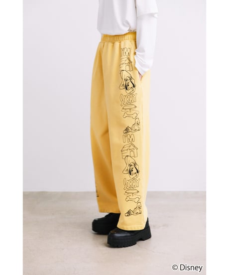 Disney / SWEAT PANTS(プルート)【WCJ-TD-053YEL07】※6月5日以降順次発送予定