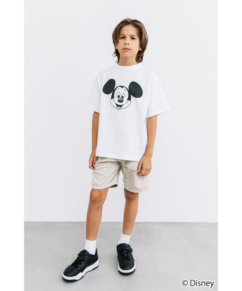 Disney　WCJ　ミッキー　Tシャツ　ヴィンテージ加工　白　半袖　夏 Disney WCJ ミッキー Tシャツ ヴィンテージ加工 白 半袖 夏