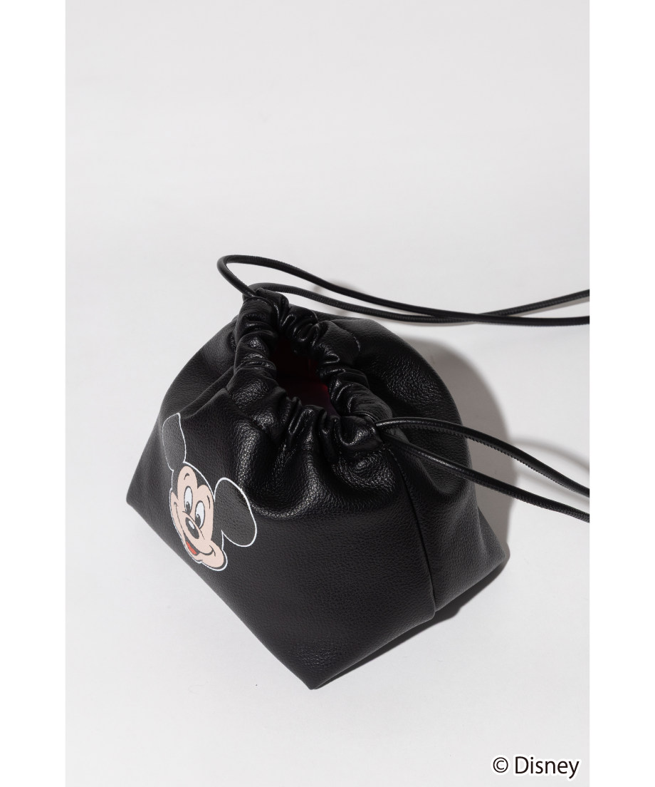 Disney / DRAWSTRING BAG(ミッキー)【WCJ-TD-052BLK01A】