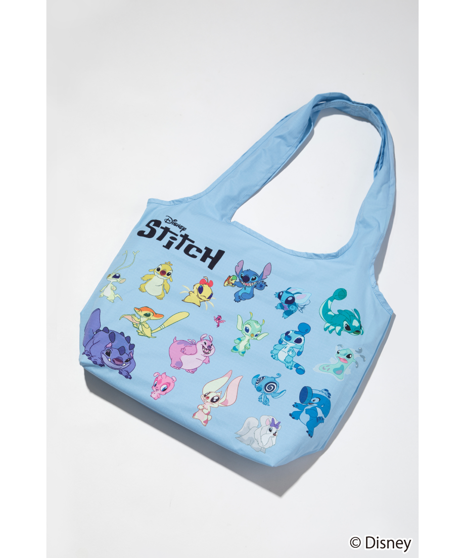 撥水】Disney / Lilo & Stitch 膨張エコバッグ【WCJ-TD-019SA
