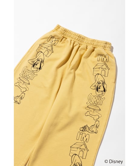 Disney / SWEAT PANTS(プルート)【WCJ-TD-053YEL07】※6月5日以降順次発送予定