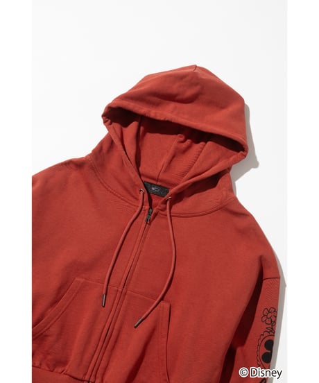 Disney / SWEAT ZIP HOODIE(ミッキー&ミニー)【WCJ-TD-062RED26】