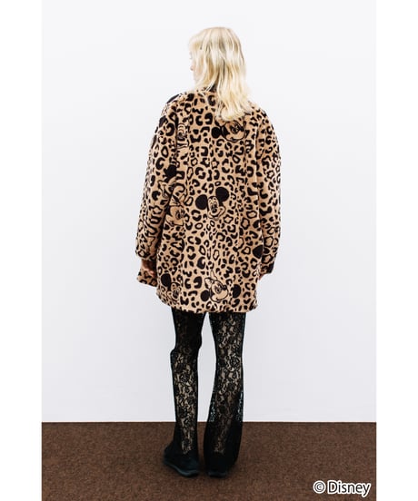 Disney / LEOPARD DESIGN COAT【WCJ-NA-048BEG-BLK】
