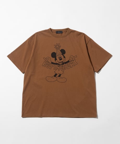 Disney / HAPPY BIRTHDAY TEE(ミッキー)【WCJ-TD-005BRN01】