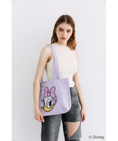 Disney / WIDE TOTE BAG(デイジー)【WCJ-TD-006PUR04】