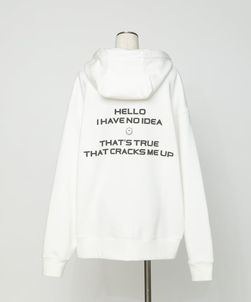 ZIP UP HOODIE【WCJ-LK-025WHT】 | WCJ OFFICIAL WEB