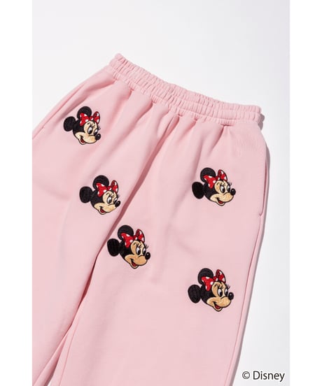 Disney / EMBROIDERY SWEAT PANTS(ミニー)【WCJ-TD-045LPK02】
