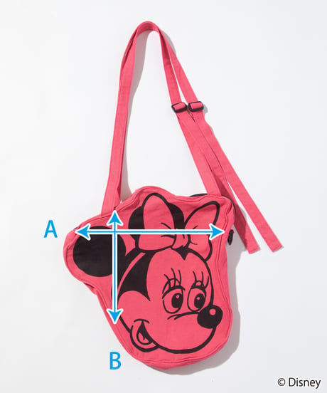 Disney / FACE DESIGN SHOULDER BAG(ミニー)【WCJ-GC-056RED02】