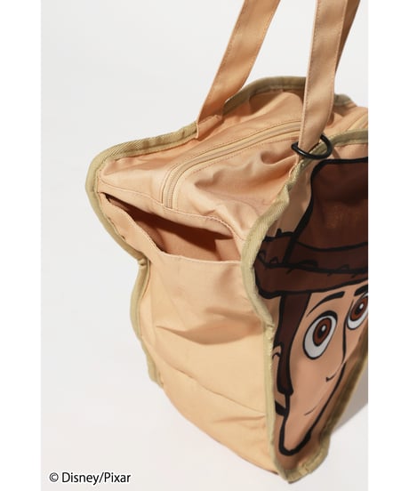 Disney&Pixar / TOY STORY / FACE DESIGN COLOR TOTE BAG(ウッディ)【WCJ-GC-061BEG21】※6月下旬発売予定