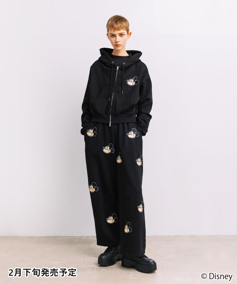 WCJ ミッキースウェット Disney / EMBROIDERY SWEAT PANTS(ミッキー)【WCJ-TD-04