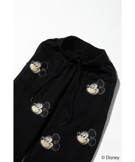 Disney / EMBROIDERY SWEAT PANTS(ミッキー)【WCJ-TD-045BLK01】
