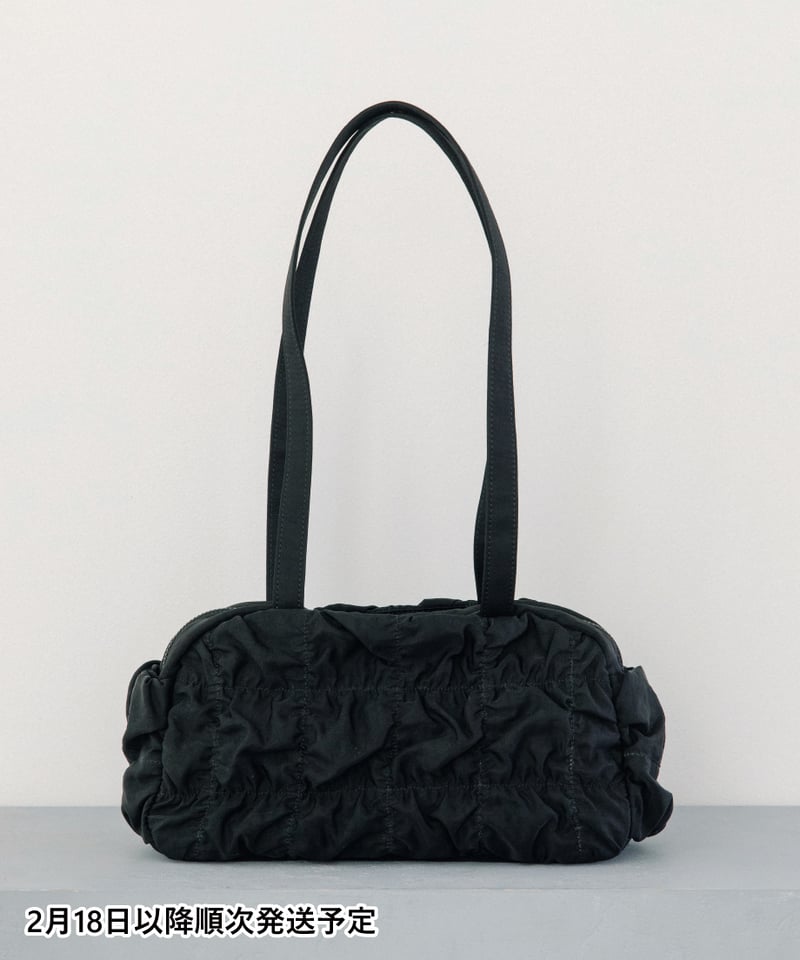 撥水】ギャザーバッグ【WCJ-HI-008BLK】※2月18日以降順次発送予定