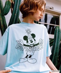Disney / HAPPY BIRTHDAY TEE(ミッキー)【WCJ-TD-005BLU01】