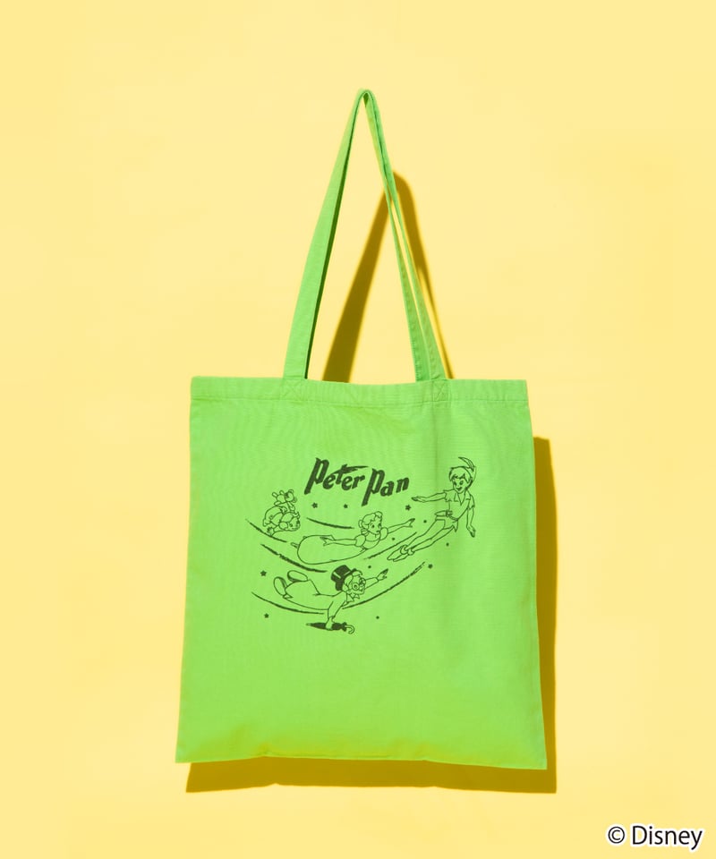 Disney - 限定値下げ　ピーター・パン トートバッグ Message Logo★ Disney / TOTE BAG（ピーター・パン）【WCJ-GC-023GR】 | WCJ