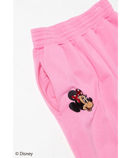 Disney / EMBROIDERY SWEAT PANTS(ミニー)【WCJ-TD-045PNK02】