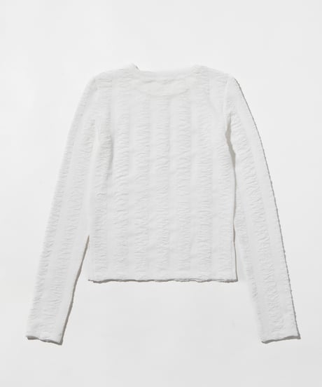 ジャガードTOPS【WCJ-PP-125WHT】