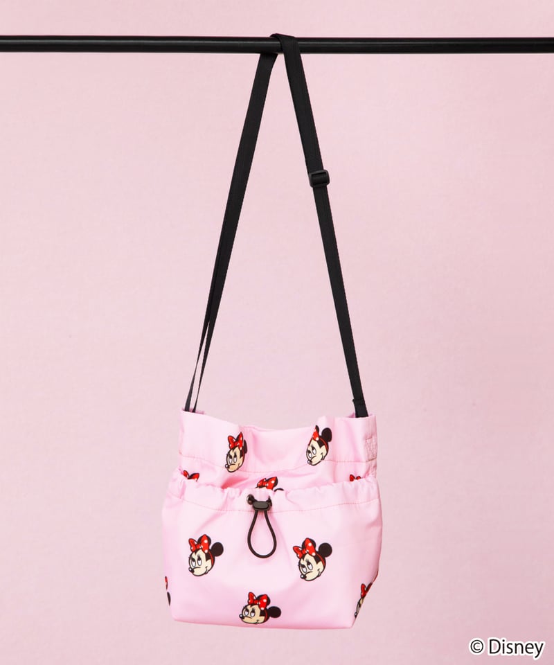 撥水】Disney / SHOULDER BAG（S）(ミニー)【WCJ-TD-033PNK