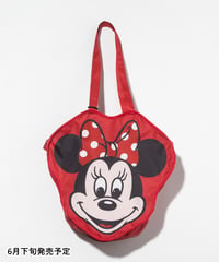 Disney / FACE DESIGN COLOR TOTE BAG(ミニー)【WCJ-GC-059RED02】※6月下旬発売予定