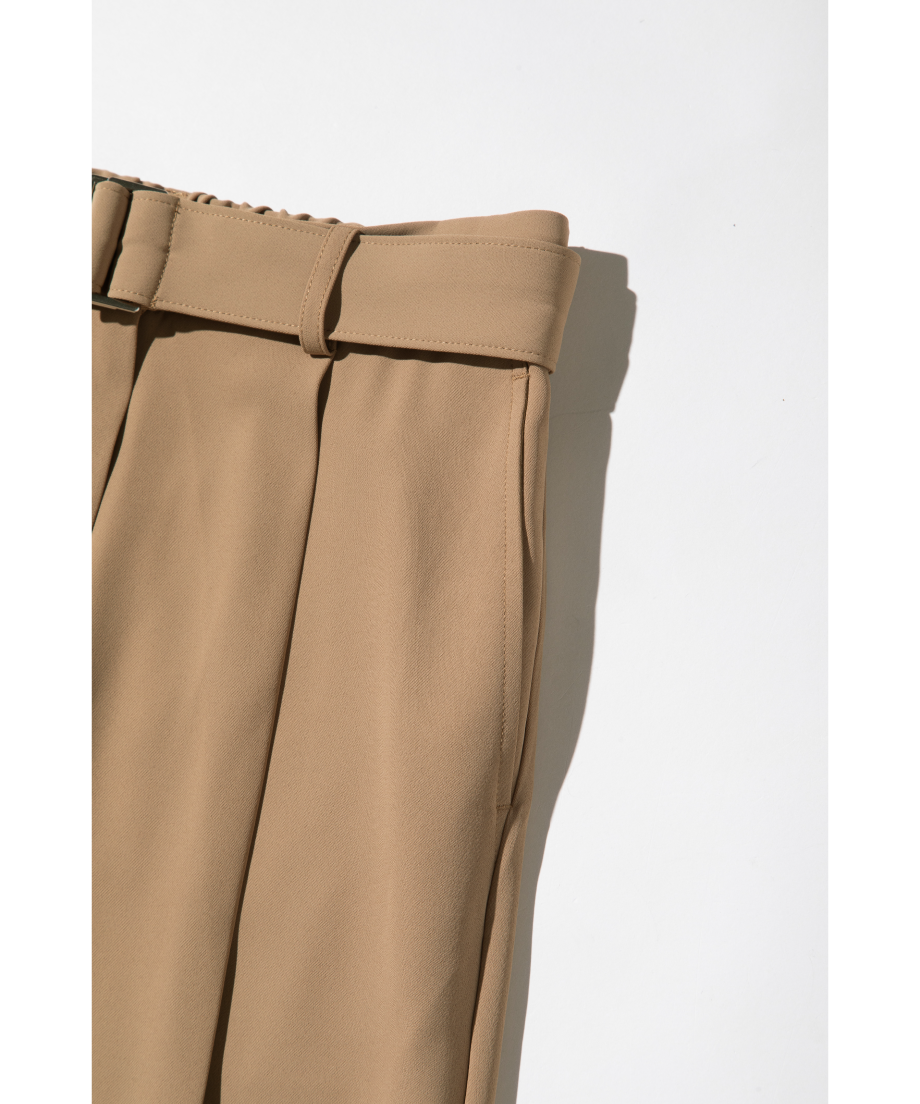 wcj パンツ ベルト付きワイドセンタープレスパンツ【WCJ-TA-002BEG】 | WCJ