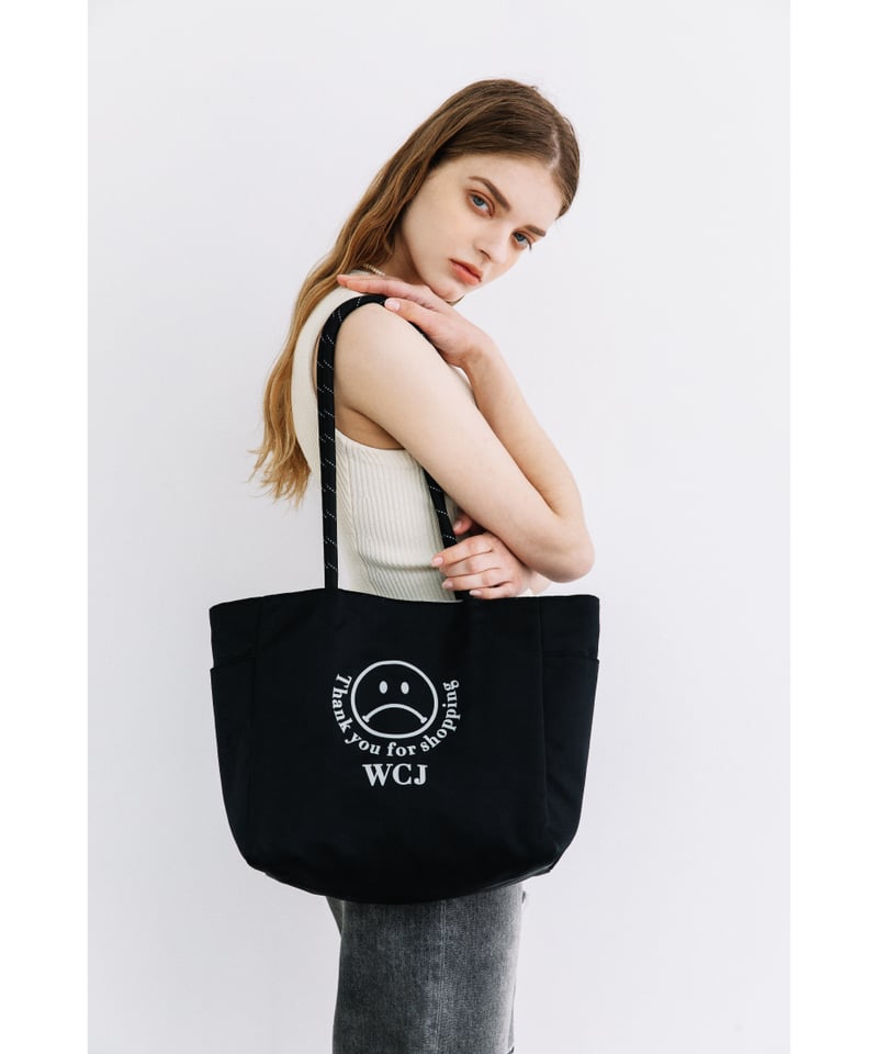 撥水 リバーシブルボックストートバッグ WCJ 撥水】リバーシブルトートバッグ【WCJ-TB-014BLK-GRY】 | WCJ