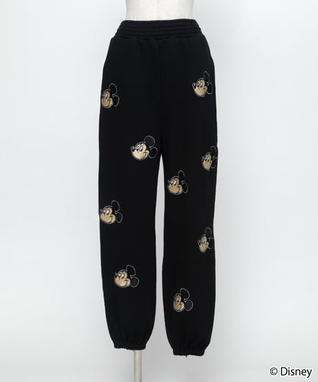 Disney / EMBROIDERY SWEAT PANTS(ミッキー)【WCJ-TD-045BLK01】