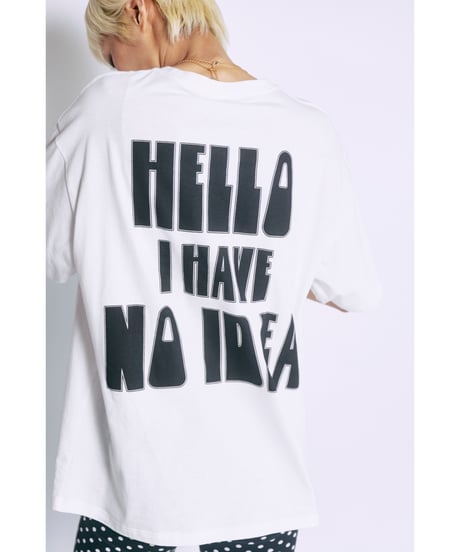 I HAVE NO IDEA TEE【WCJ-TC-145WHT】