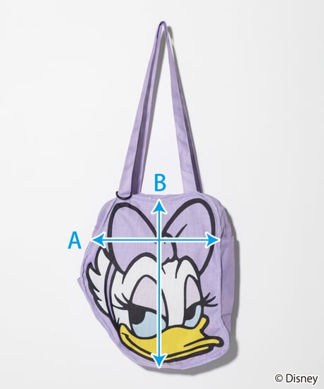 Disney / FACE DESIGN COLOR TOTE BAG(デイジー)【WCJ-GC-059PUR04】