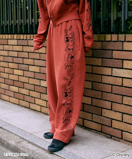 Disney / SWEAT PANTS(ミッキー&ミニー)【WCJ-TD-053RED26】