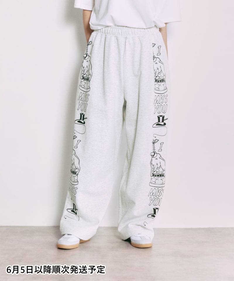 Disney / SWEAT PANTS(ダンボ)【WCJ-TD-053GRY27】※6月5日