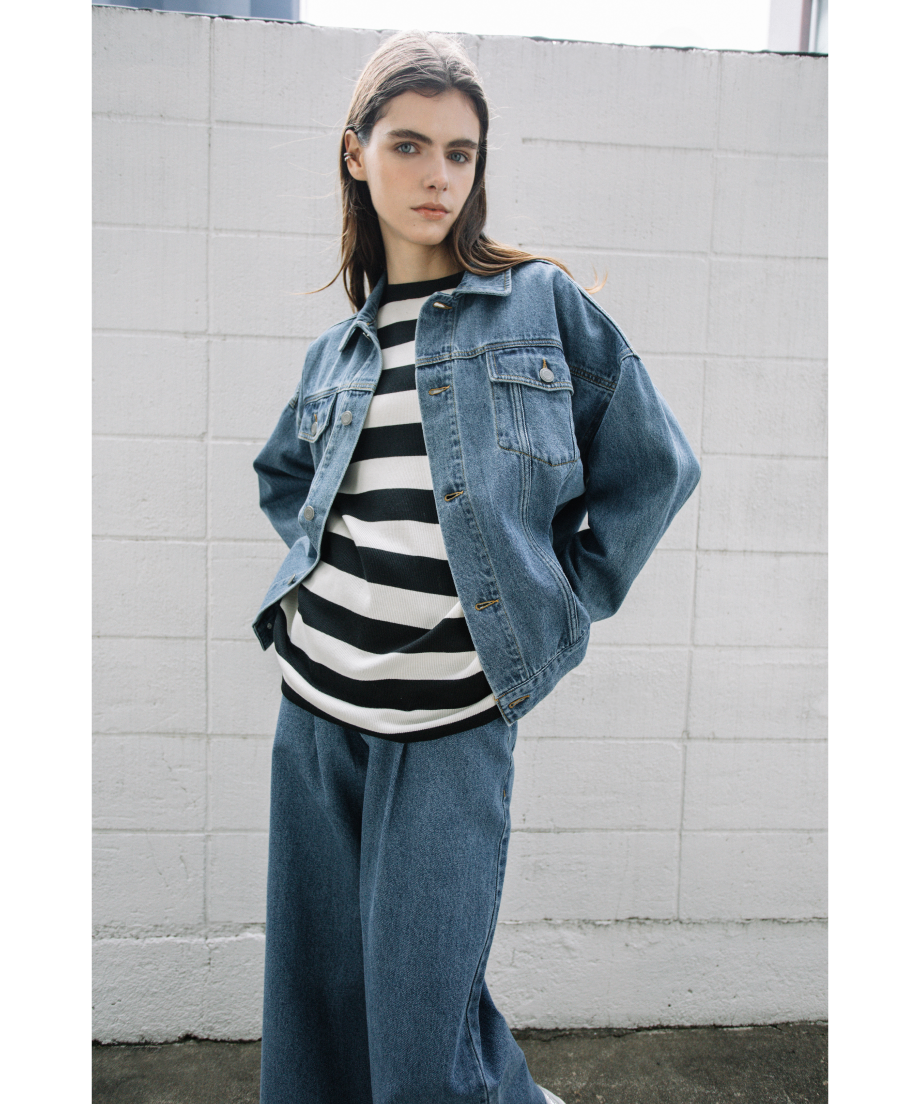 t*m様 WCJ デニムジャケット ニットスリーブ付き