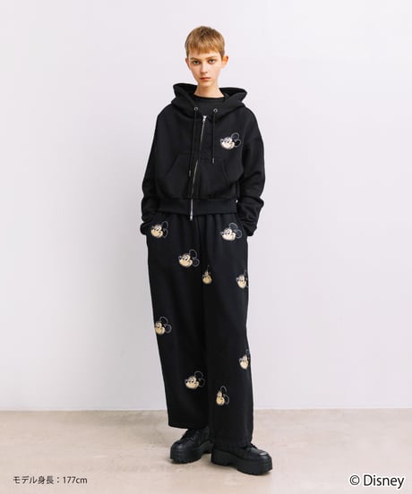 Disney / EMBROIDERY SWEAT PANTS(ミッキー)【WCJ-TD-045BLK01】