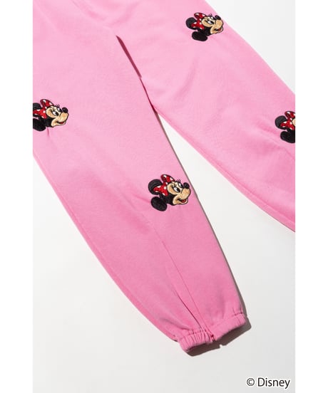 Disney / EMBROIDERY SWEAT PANTS(ミニー)【WCJ-TD-045PNK02】